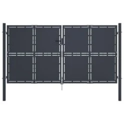 Portail De Jardin Acier 300 X 200 Cm Anthracite