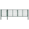 Portail De Jardin Acier 400 X 100 Cm Vert 2