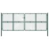 Portail De Jardin Acier 400 X 150 Cm Vert