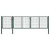 Portail De Jardin Acier 400 X 75 Cm Vert 2