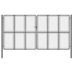 Portail De Jardin Acier 400x200 Cm Anthracite