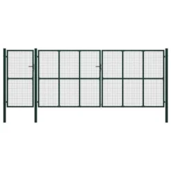 Portail De Jardin Acier 500 X 175 Cm Vert