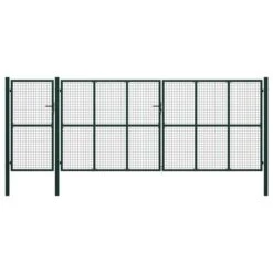 Portail De Jardin Acier 500 X 200 Cm Vert