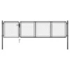 Portail De Jardin Acier 75x350 Cm Anthracite
