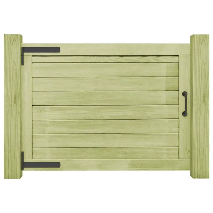 Portail De Jardin Bois De Pin Imprégné 75 X 100 Cm