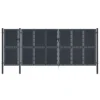 Portail De Jardin Métal 5x2,5 M Anthracite