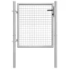 Porte De Jardin Acier Galvanisé 105x125 Cm Argenté
