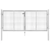 Porte De Jardin Acier Galvanisé 306x150 Cm Argenté