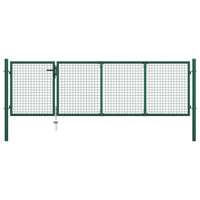 Portillon Acier 350x100 Cm Vert