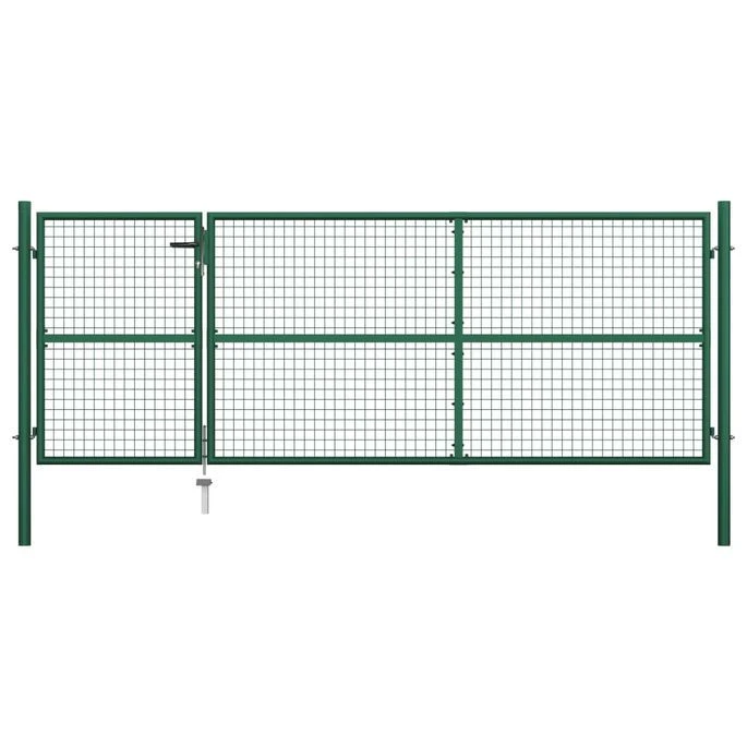 Portillon Acier 350x125 Cm Vert
