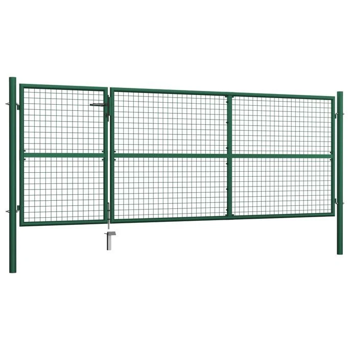 Portillon Acier 350x125 Cm Vert – Image 2