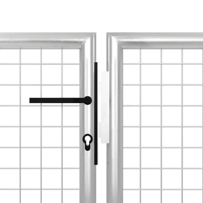 Portillon Acier 500 X 125 Cm Argenté – Image 3