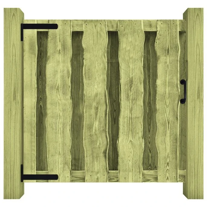 Portillon Bois De Pin Imprégné 100 X 100 Cm Vert