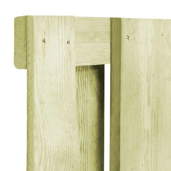 Portillon Bois De Pin Imprégné 100 X 100 Cm Vert – Image 4