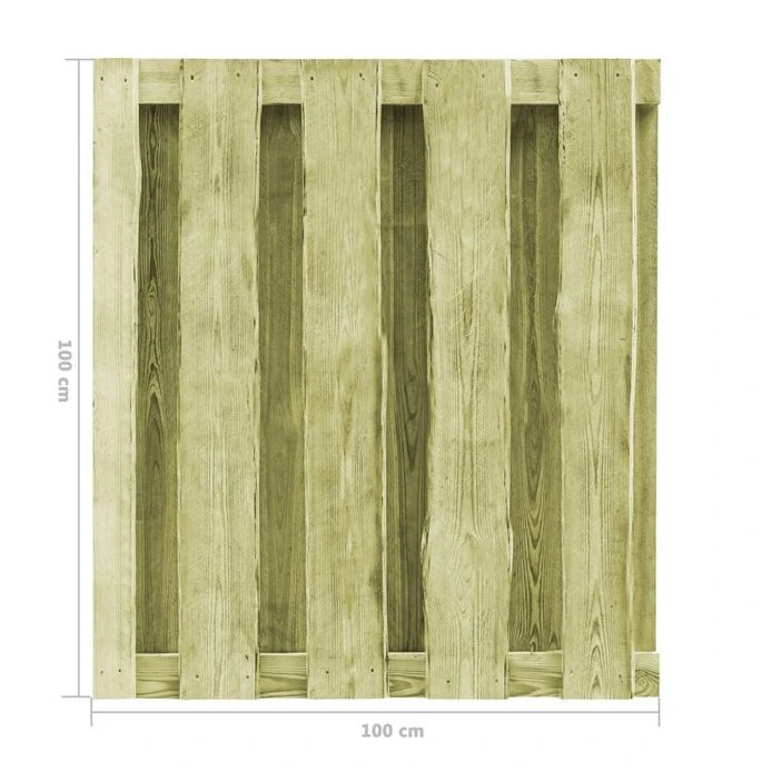 Portillon Bois De Pin Imprégné 100 X 100 Cm Vert – Image 6