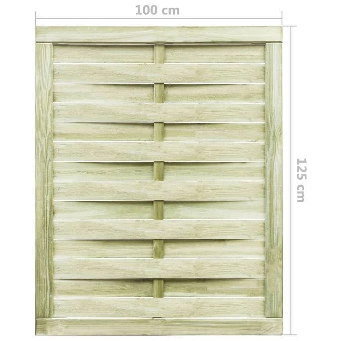 Portillon Bois De Pin Imprégné 100 X 125 Cm Vert 2 – Image 4