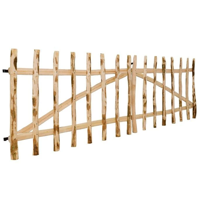 Portillon Double Pour Clôture Bois De Noisetier 300 X 90 Cm – Image 3