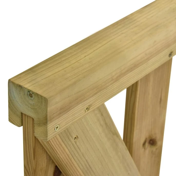 Portillons à Lattes De Jardin 2 Pcs Pin Imprégné 150 X 60 Cm – Image 6