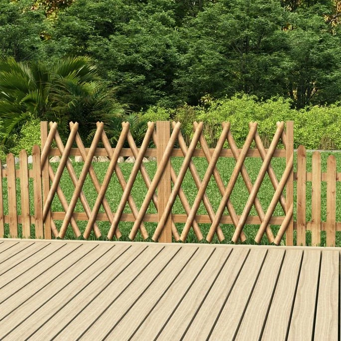 Portillons De Jardin 2 Pcs Bois De Pin Imprégné 300x100 Cm 2