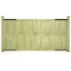 Portillons De Jardin 2 Pcs Bois De Pin Imprégné 300x150 Cm