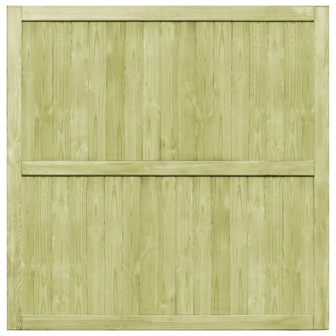 Portillons De Jardin 2 Pcs Bois De Pin Imprégné 300x150 Cm – Image 3