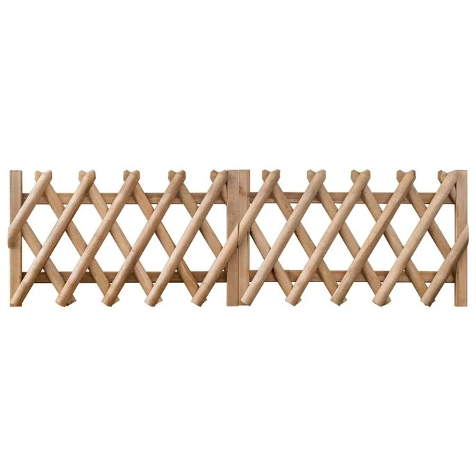 Portillons De Jardin 2 Pcs Bois De Pin Imprégné 300x60 Cm – Image 2