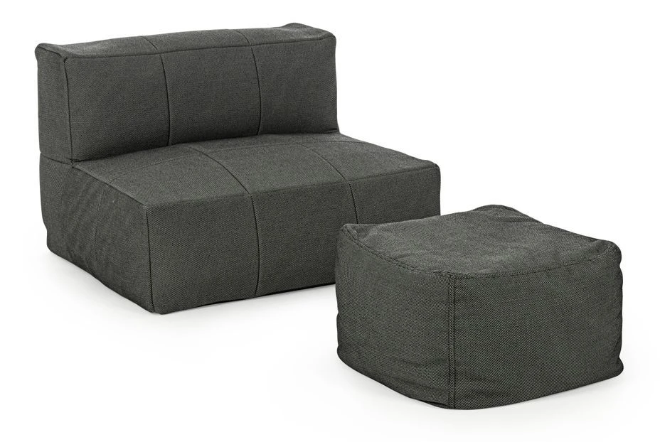 Pouf De Jardin En Aluminium Anthracite Sady – Image 9