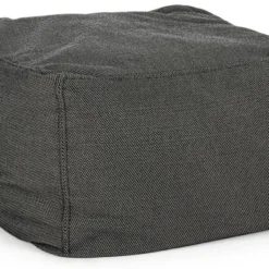Pouf De Jardin En Tissu Olefin Anthracite Sady