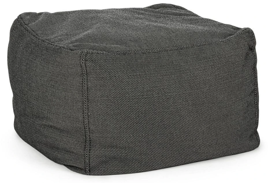 Pouf De Jardin En Tissu Olefin Anthracite Sady