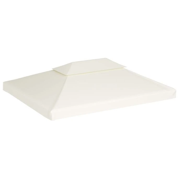 Recouvrement De Remplacement D'auvent 310 G/m² 3x4m Blanc Crème – Image 4