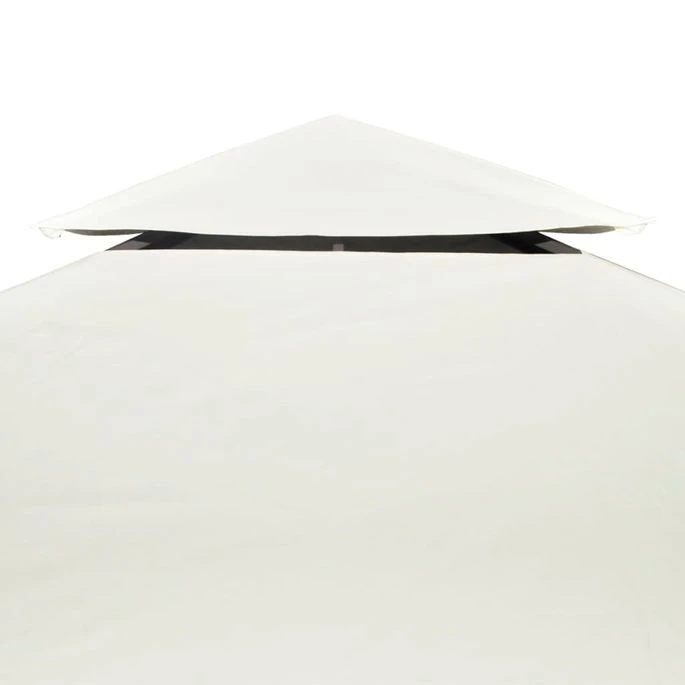 Recouvrement De Remplacement D'auvent 310 G/m² 3x4m Blanc Crème – Image 5