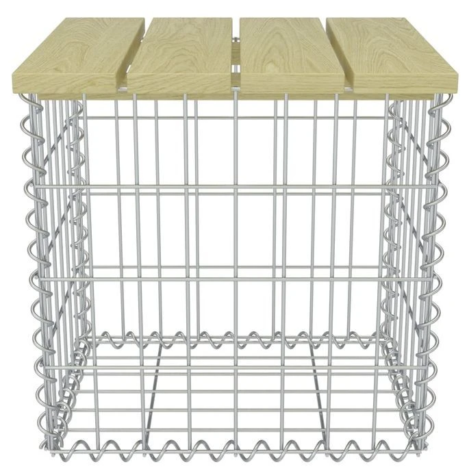 Repose-pied De Jardin 40x40x45 Cm Acier Galvanisé Pinède – Image 4