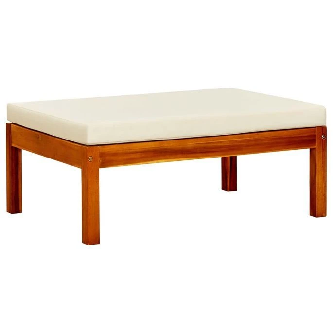 Repose-pieds De Jardin 2 Pcs Bois D'acacia Massif – Image 2