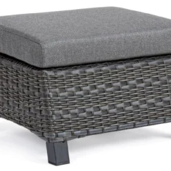 Repose-pieds De Jardin Carré Aluminium Anthracite Ben L 57 Cm