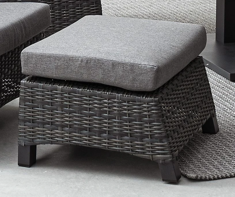 Repose-pieds De Jardin Carré Aluminium Anthracite Ben L 57 Cm – Image 2