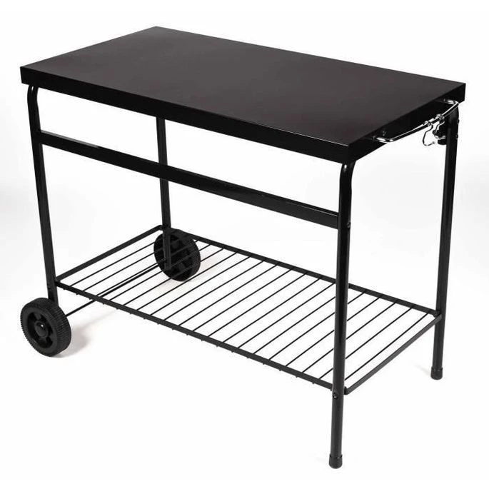 SOMAGIC Desserte Pour Plancha Elda En Métal - Noir - 90x47 Cm