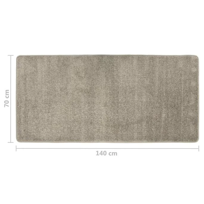 Tapis De Lit Shaggy Poils Longs 3 Pcs Gris – Image 7