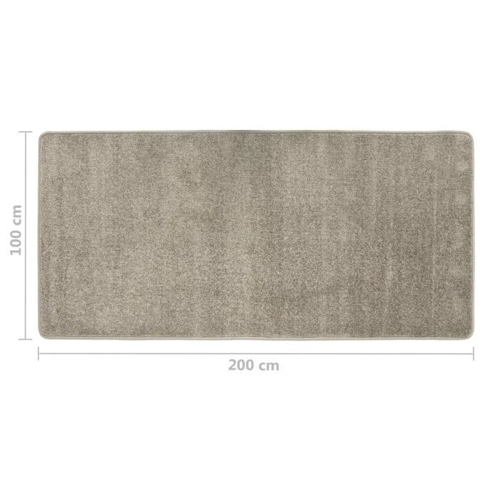 Tapis De Lit Shaggy Poils Longs 3 Pcs Gris – Image 8