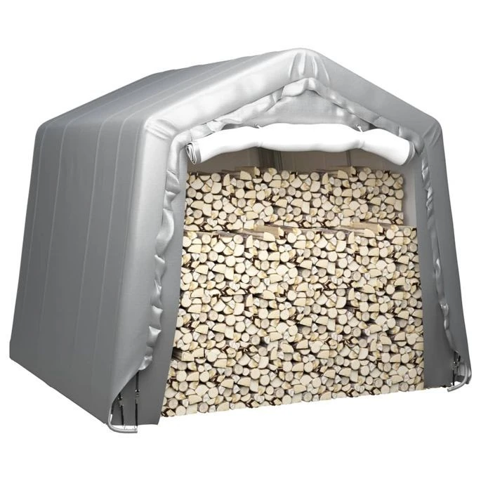 Tente De Rangement 240x240 Cm Acier Gris – Image 2