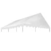 Toile De Toit De Chapiteau PVC 500 G/m² 3x4 M Blanc