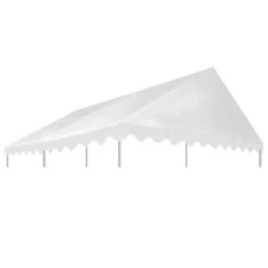 Toile De Toit De Chapiteau PVC 500 G/m² 3x4 M Blanc