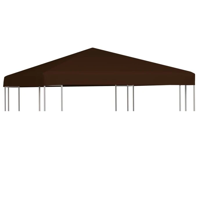 Toile Supérieure De Gazebo 310 G/m² 3x3 M Marron