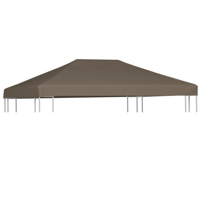 Toile Supérieure De Gazebo 310 G/m² 3x3 M Taupe