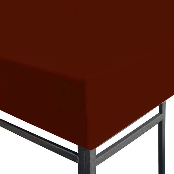 Toile Supérieure De Gazebo 310 G/m² 3x3 M Terre Cuite – Image 5