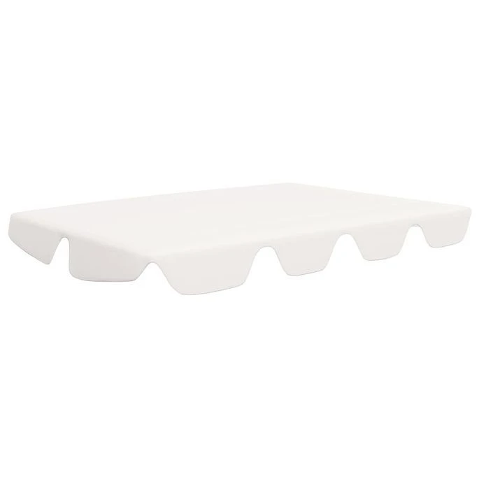 Toit De Rechange De Balançoire Blanc 188/168x110/145cm 270 G/m² – Image 2