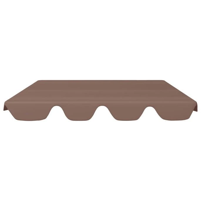 Toit De Rechange De Balançoire Marron 150/130x70/105cm 270 G/m² – Image 3