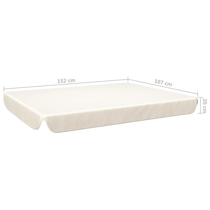 Toit De Rechange Pour Balançoire De Jardin Sable 192x147 Cm – Image 4