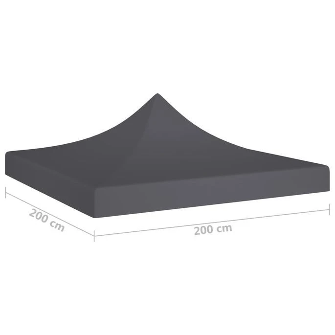 Toit De Tente De Réception 2x2 M Anthracite 270 G/m² – Image 5