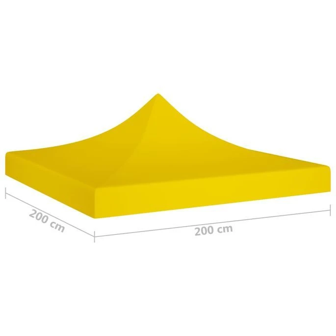 Toit De Tente De Réception 2x2 M Jaune 270 G/m² – Image 5