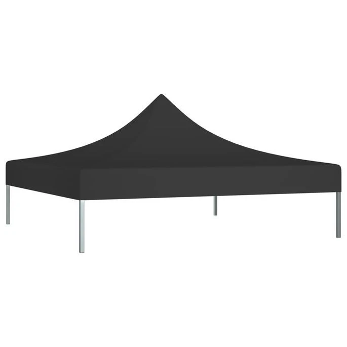 Toit De Tente De Réception 2x2 M Noir 270 G/m² – Image 2